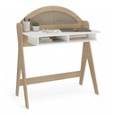 Ver imagem 1 de Mesa Escrivaninha Penteadeira Cecília Orgânica 90cm 100%mdf com Nicho Integrado - Abmaza