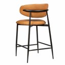 Ver mais imagens de Banqueta para Bancada e Cozinha Estilo Industrial Metal Navy Preto/Corino Caramelo