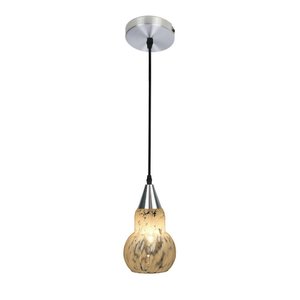 Lustre Pendente Taschibra Verona E27 Transparente Leitoso Bivolt Prata
