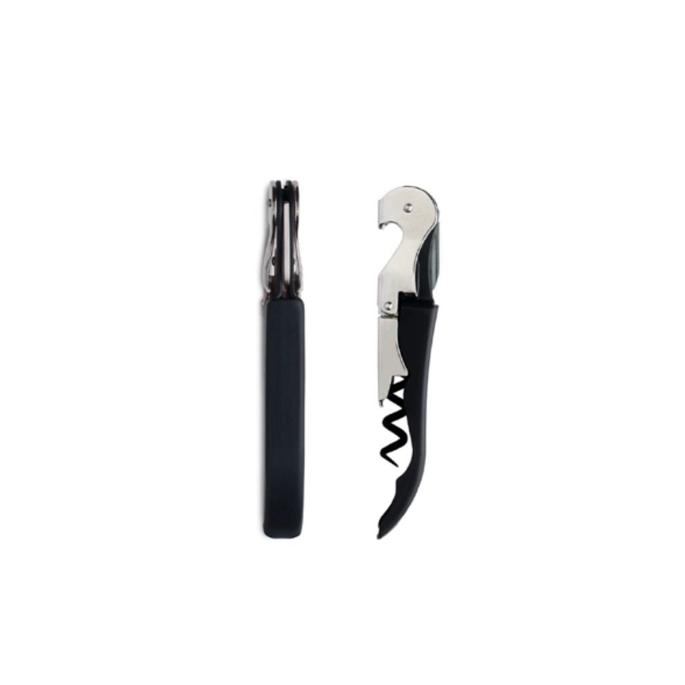 Saca-rolha Dois Estágios Abridor de Garrafa Pulltex Pulltaps:preto - 5