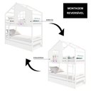 Ver imagem 2 de Treliche Casinha com Janela Madeira Maciça Branco Housin