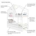 Ver imagem 4 de Treliche Casinha com Janela Madeira Maciça Branco Housin