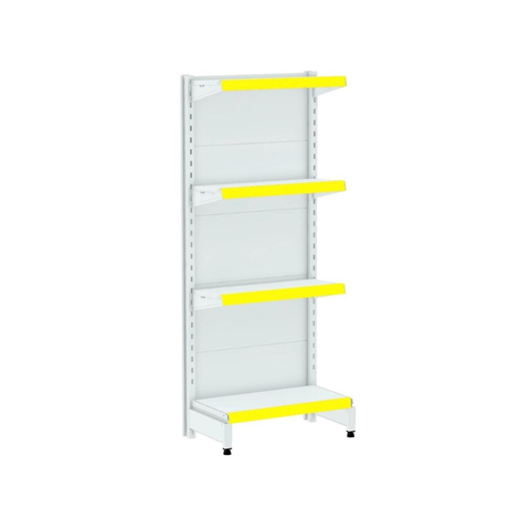 Gondola Ponta 142 Amapa Flex Branco 4 Bandejas Pe Am