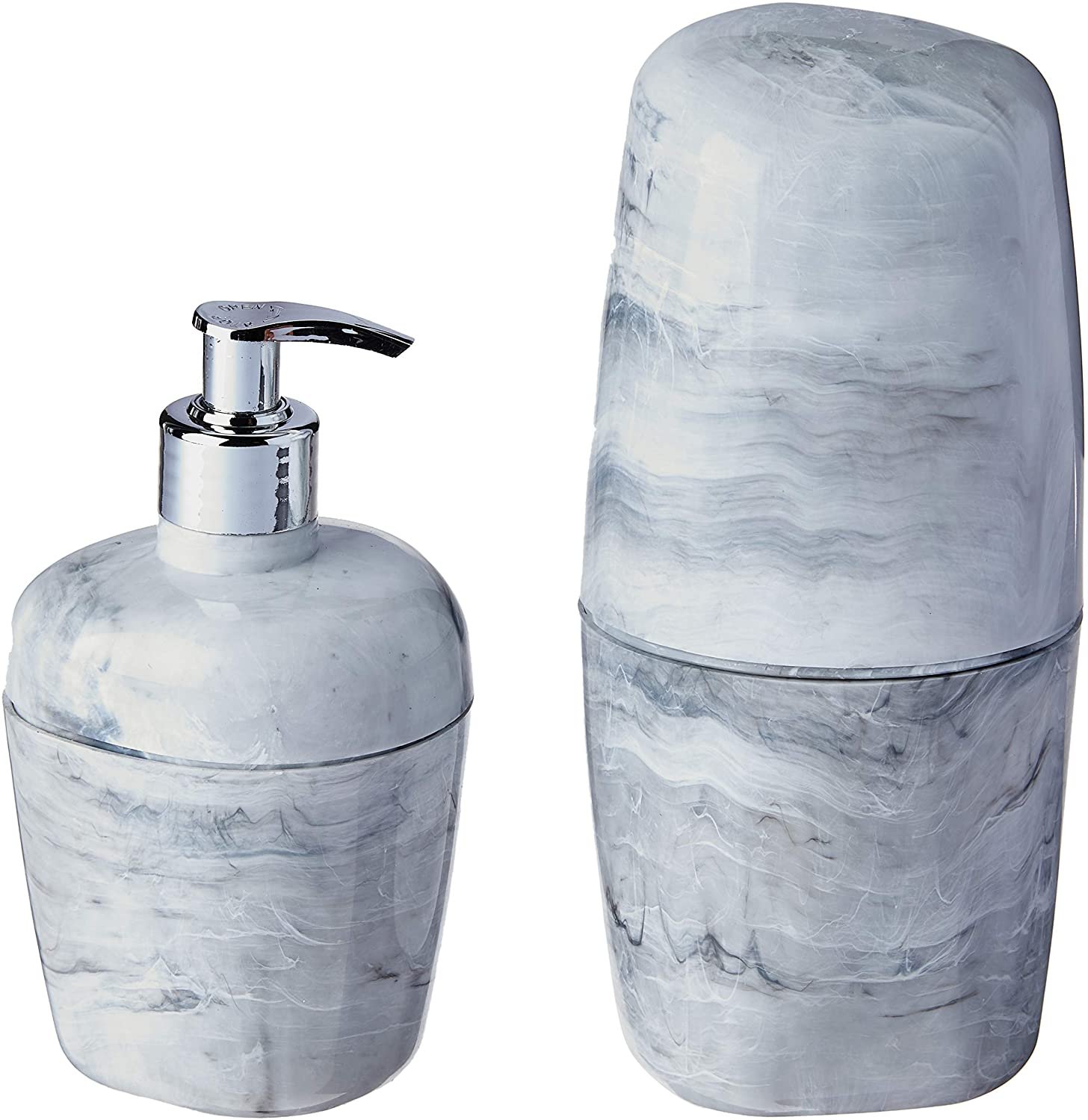 Acessórios para Banheiro Branco Marmorizado KBB1/2 - Astra - 1