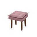 Ver imagem 2 de Puff Opala Retangular Sala e Quarto Bellamado Cor:rose