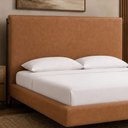 Ver imagem 1 de Cabeceira para Cama Box King 213cm Almeria Courino Caramelo - Sallar Home