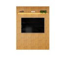 Ver imagem 2 de Painel para Tv até 65 Polegadas Ripado com Led Dj Móveis Trento 183 Cedro