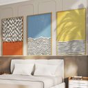 Ver imagem 1 de Quadro Decorativo 3 Telas Abstrato Vii Diversos Tamanhos