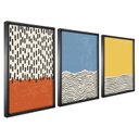 Ver imagem 3 de Quadro Decorativo 3 Telas Abstrato Vii Diversos Tamanhos