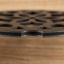 Ver imagem 4 de Descanso de Panela Kit com 3 Redondo Mandala Acm Preto Trivet Suporte Panela Quente Cozinha Decoraçã