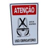 Kit Combo 10 Placa Sinalização Obrigatorio Cinto Segurança - 2