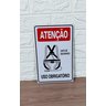 Kit Combo 10 Placa Sinalização Obrigatorio Cinto Segurança - 4
