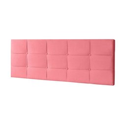 Kit Painel e Calçadeira Baú Queen 1,60m Roma Suede Rosa - Pallazio - 6