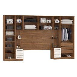 Quarto Modulado Casal Irlanda Composição 8 Amêndola/Branco - Demartêz - 3