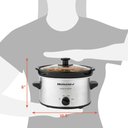 Ver mais imagens de Elite Gourmet Mst-275xs Slow Cooker Oval 2qt Aço Inoxidável