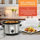 Ver imagem 6 de Elite Gourmet Mst-275xs Slow Cooker Oval 2qt Aço Inoxidável