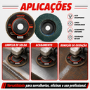 Ver imagem 7 de Kit 5 Disco Flap 4.1/2" (G40) Premium - Tubarão