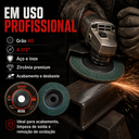 Ver mais imagens de Kit 5 Disco Flap 4.1/2" (G40) Premium - Tubarão