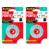 Kit2 Fita Dupla Face Scotch Fixa Forte Cozinha 24X1,5 3m 1kg - 1