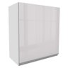 Armário Aéreo Madesa Acordes 100% MDF 60 cm 1 Porta Branco Brilho Cor:Branco - 1