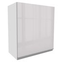 Ver imagem 1 de Armário Aéreo Madesa Acordes 100% MDF 60 cm 1 Porta Branco Brilho Cor:Branco