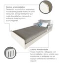 Ver imagem 7 de Cama Infantil Montessoriana Solteiro New Cori Branco/Cinza Cristal