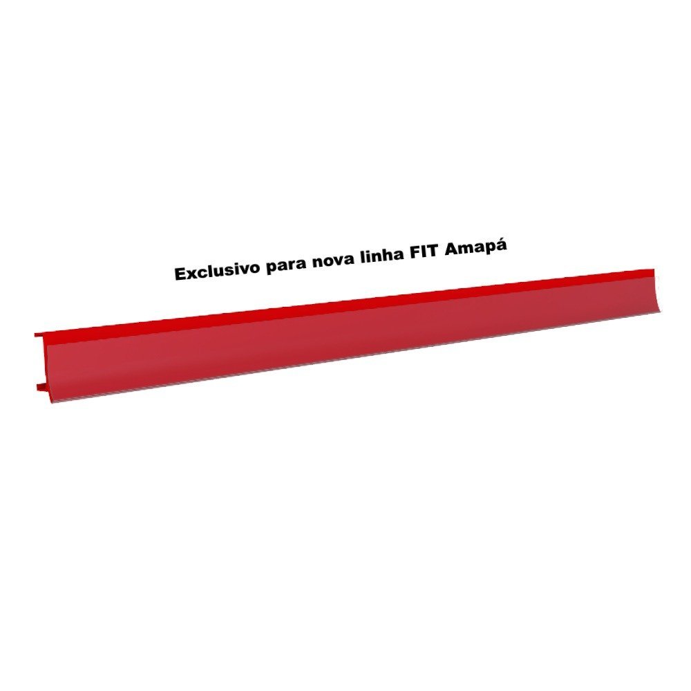 Porta Etiqueta Bandeja Gondola Fit 90 Cm Vermelho Kit com 5 - 2