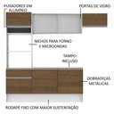 Ver imagem 6 de Armário de Cozinha Completa 240cm Branco/Rustic Topazio Madesa 01