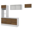 Ver mais imagens de Armário de Cozinha Completa 240cm Branco/Rustic Topazio Madesa 01