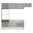 Ver imagem 7 de Armário de Cozinha Completa 240cm Branco/Rustic Topazio Madesa 01