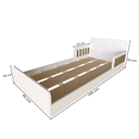 Ver imagem 3 de Cama Infantil Montessoriana Solteiro New Cori Branco/Carvalho Mel