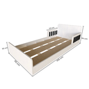 Ver imagem 3 de Cama Infantil Montessoriana Solteiro New Cori Branco/Preto