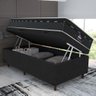Cama Box Baú Solteiro Molas Ensacadas Miami 88x188x73cm Branco/Preto - Suporta até 120kg por - 3