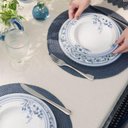 Ver imagem 4 de Prato Fundo 23cm Tramontina Azzura Porcelana Decorada 330ml Servir Sopas Calados