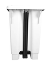 Ver imagem 2 de Lixeira 50l Retangular C/ Pedal Branca Lar Plasticos 13241