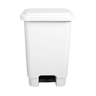 Lixeira 50l Retangular C/ Pedal Branca Lar Plasticos 13241 - 1