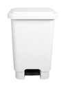 Ver imagem 1 de Lixeira 50l Retangular C/ Pedal Branca Lar Plasticos 13241