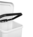 Ver imagem 5 de Lixeira 50l Retangular C/ Pedal Branca Lar Plasticos 13241
