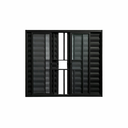 Ver imagem 2 de Janela Veneziana 6 Folhas com Grade Alumínio Preto 120x200 Linha Esmeralda