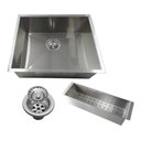 Ver imagem 1 de Cuba 60X40 P/ Pia Cozinha Inox Dupla Gourmet C/Escorredor