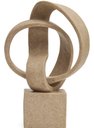 Ver imagem 1 de Decoração Escultura Abstrata em Poliresina Bege Mart 21559