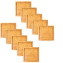 Ver imagem 2 de Tabua Petisqueira Bambu Quadrada 22x22 | 10 Un