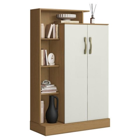 Multiuso Sapateira 2 Portas 91 Cm Florenca Atacama Off White Armoveis