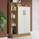 Ver imagem 2 de Multiuso Sapateira 2 Portas 91 Cm Florenca Atacama Off White Armoveis
