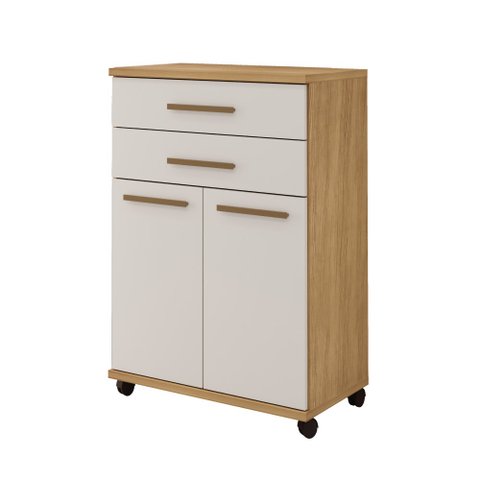 Balcão Mônaco 2 Gavetas 2 Portas Arte Móveis:cinamomo/off