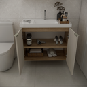 Ver imagem 3 de Gabinete de Banheiro sem Cuba Vittare 79,6cm Estilare Gab5002 Carvalho/nude