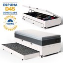 Ver imagem 3 de Cama Box Baú com Colchão de Espuma D45 Pillow Top Fort Comfort + Auxiliar Unique Solteiro 88cm