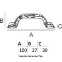 Ver imagem 6 de Puxador Rústico Il 6004 - Café - 100x27x30mm