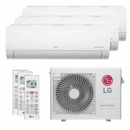 Ar Condicionado Lg Multi Split Tri Split Inverter Lg 21000 Btus 3x9000 Quente e Frio 220v A3uw21gfac - 1