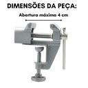 Ver imagem 3 de Kit 5 Morsas de Bancada Fixa Ajustável Torno Mini 40mm